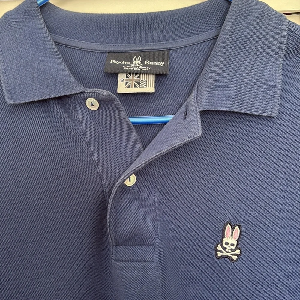 Psycho Bunny Navy Short-Sleeve Polo Shirt